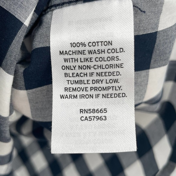 Tucker + Tate Boy's Long Sleeve Woven Shirt Size L (10-12) Navy - Picture 4 of 4